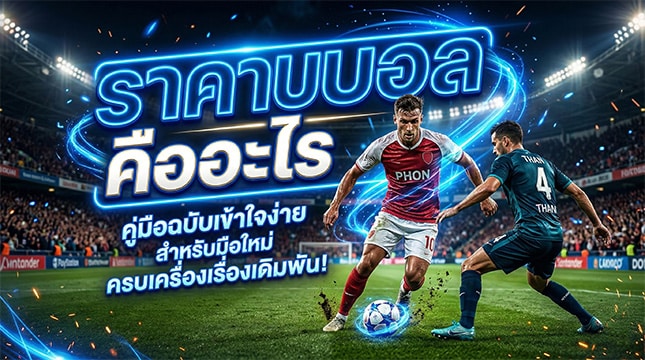 ราคาบอล คืออะไร แทงขั้นต่ำ 10 บาท บอลไหล เล่นยังไงให้เข้าใจง่าย